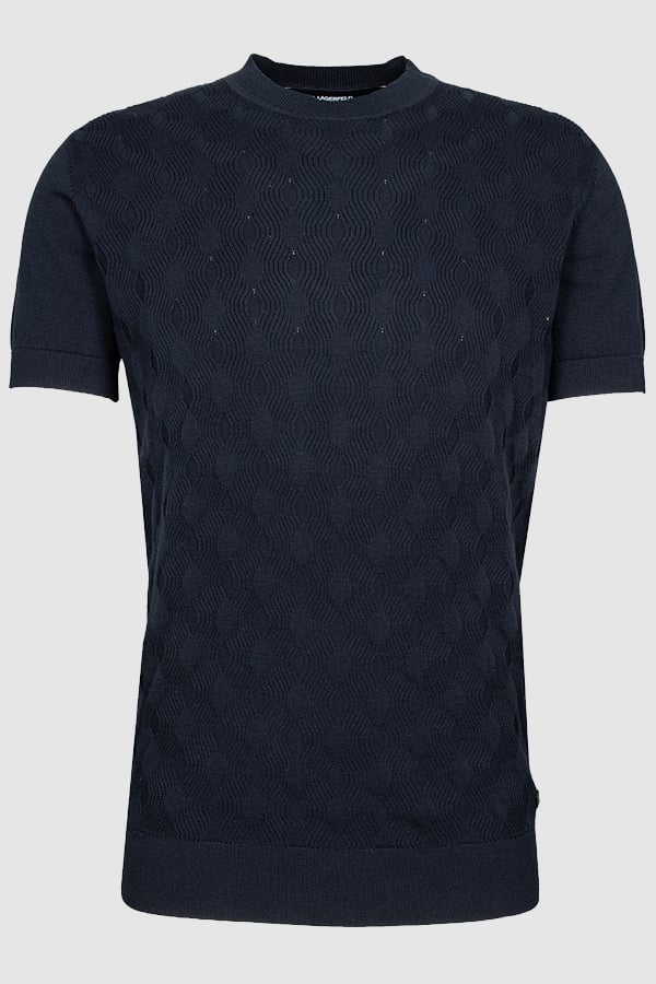 ΠΛΕΚΤΟ ΚΟΝΤΟΜΑΝΙΚΟ KARL LAGERFELD - 690 ΜΠΛΕ